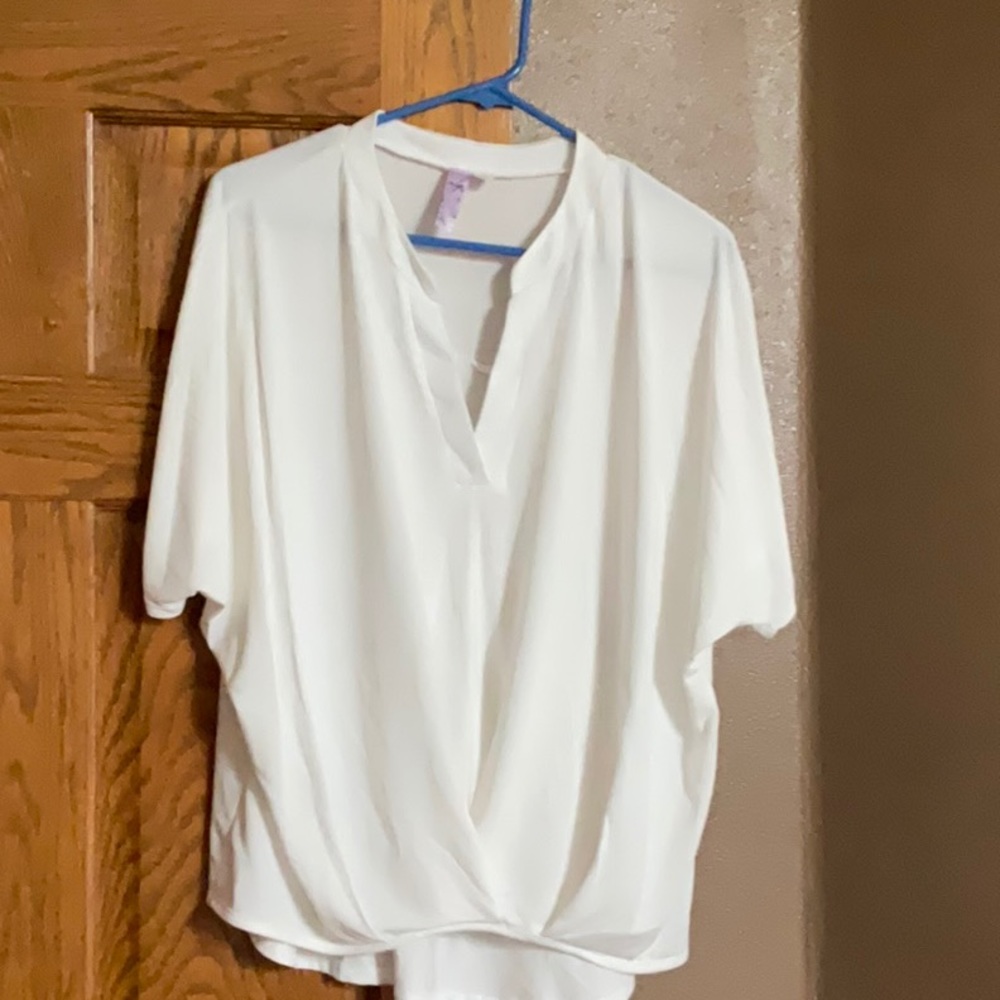 Ladies cream chiffon top